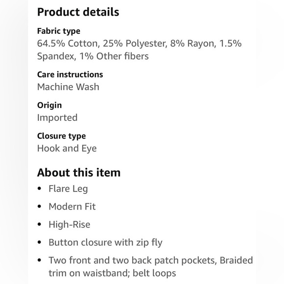 Celebrity Pink Junior’s Pants Flare Black H/R Braided Waistband Size-11 NWT - Picture 8 of 9